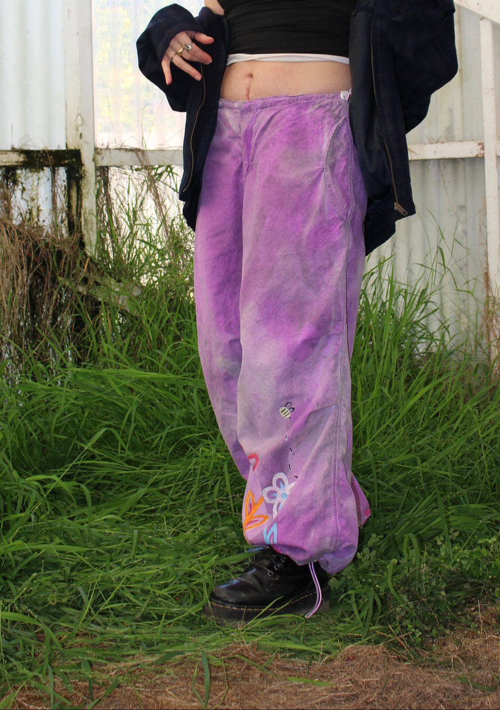 Irritable Flower Baggy Pants