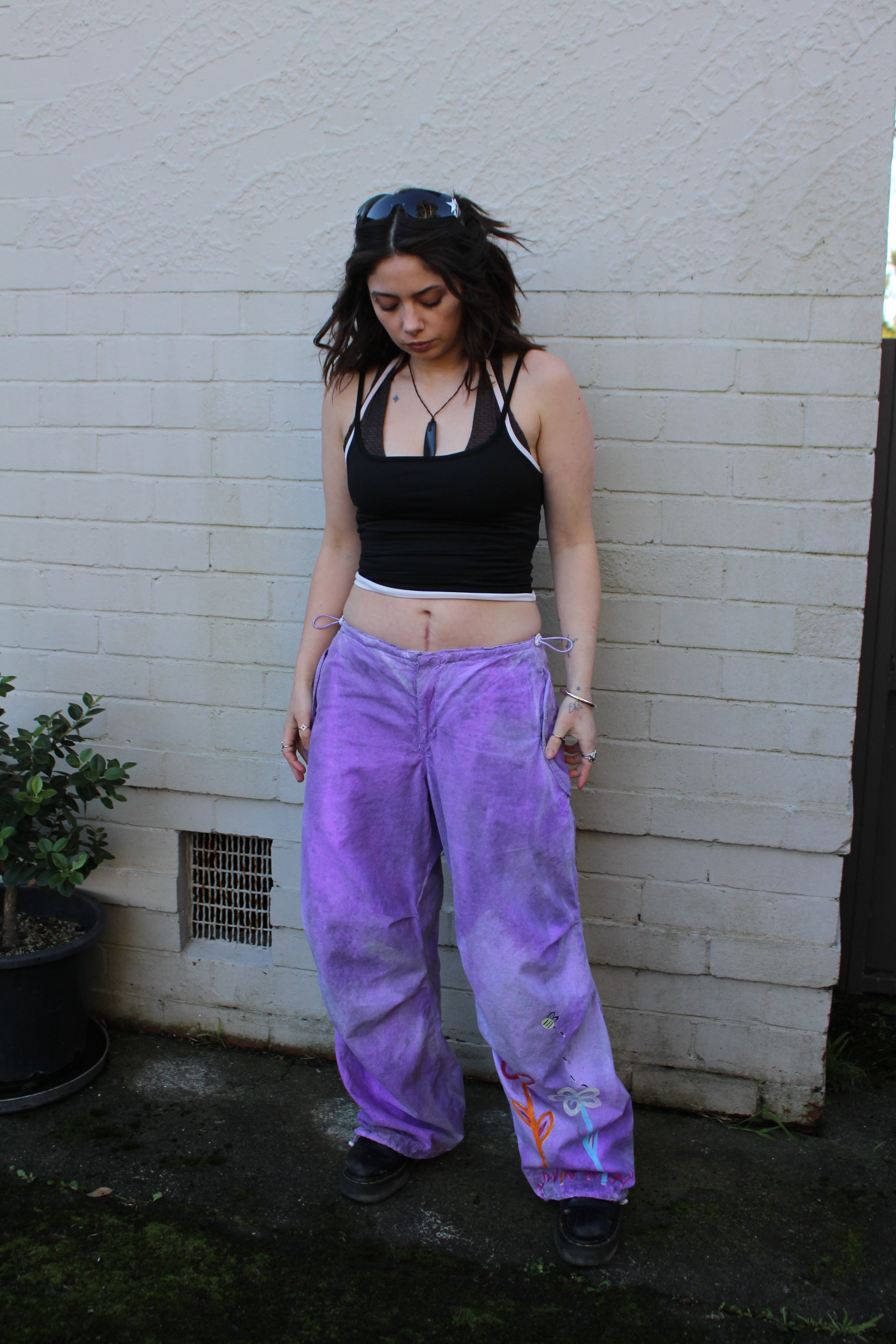 Irritable Flower Baggy Pants