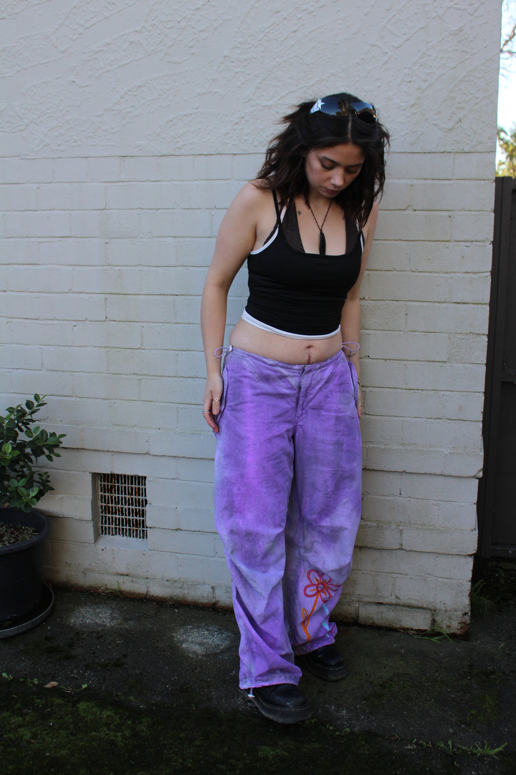 Irritable Flower Baggy Pants
