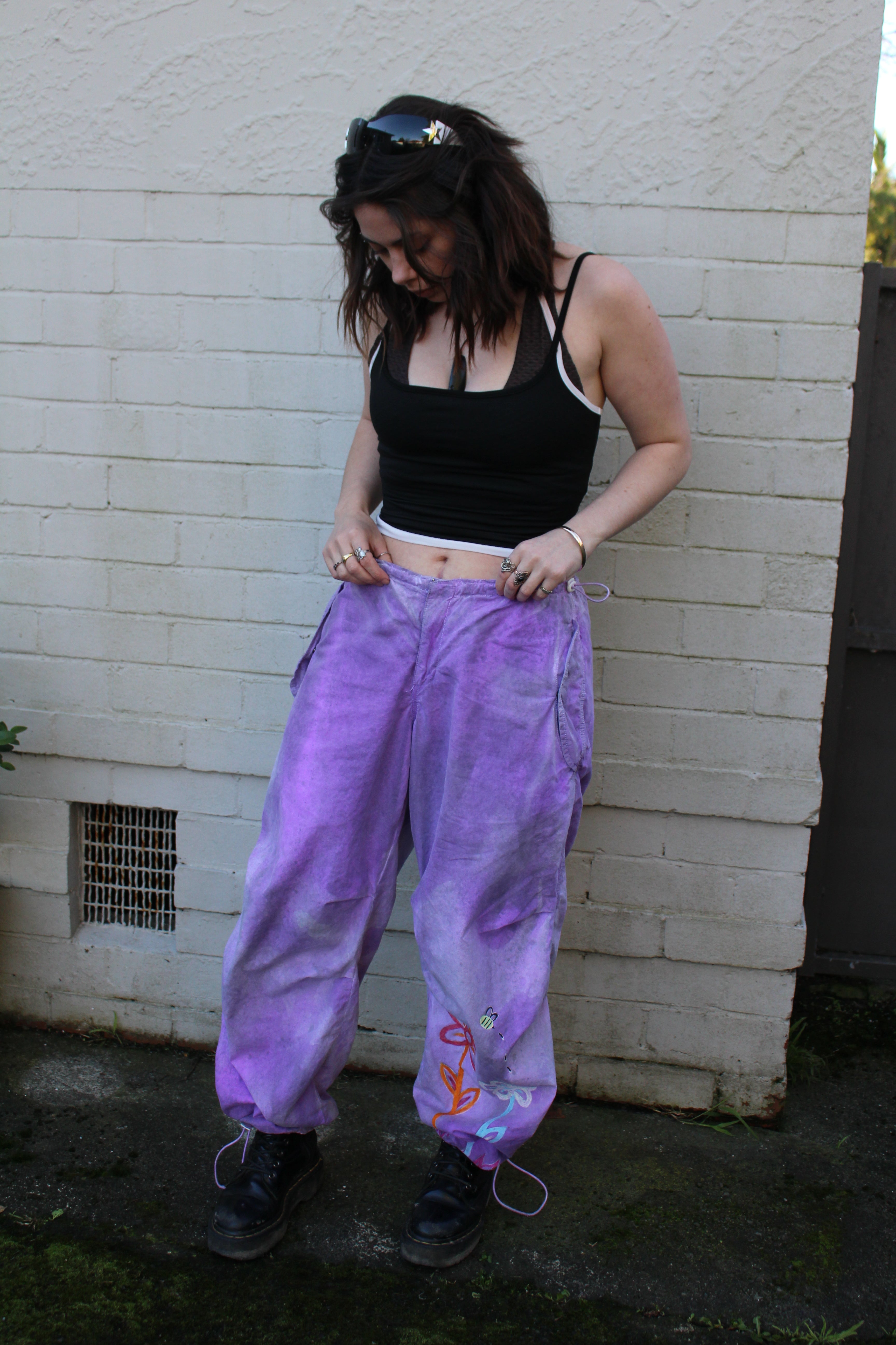 Irritable Flower Baggy Pants