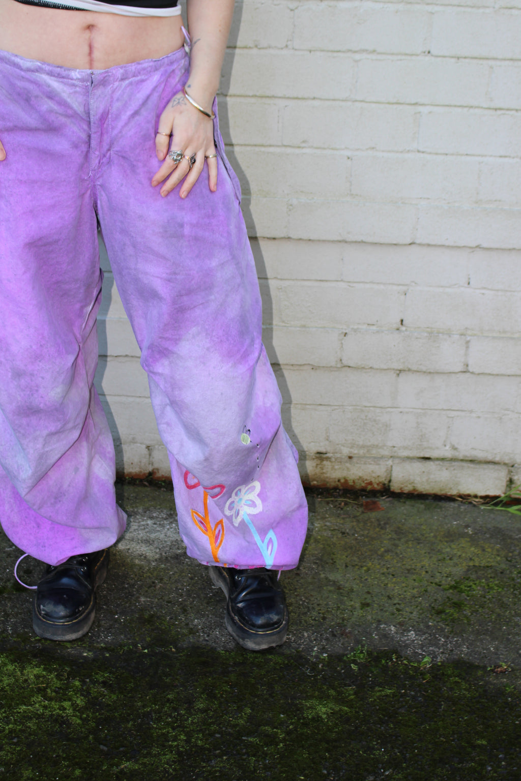 Irritable Flower Baggy Pants