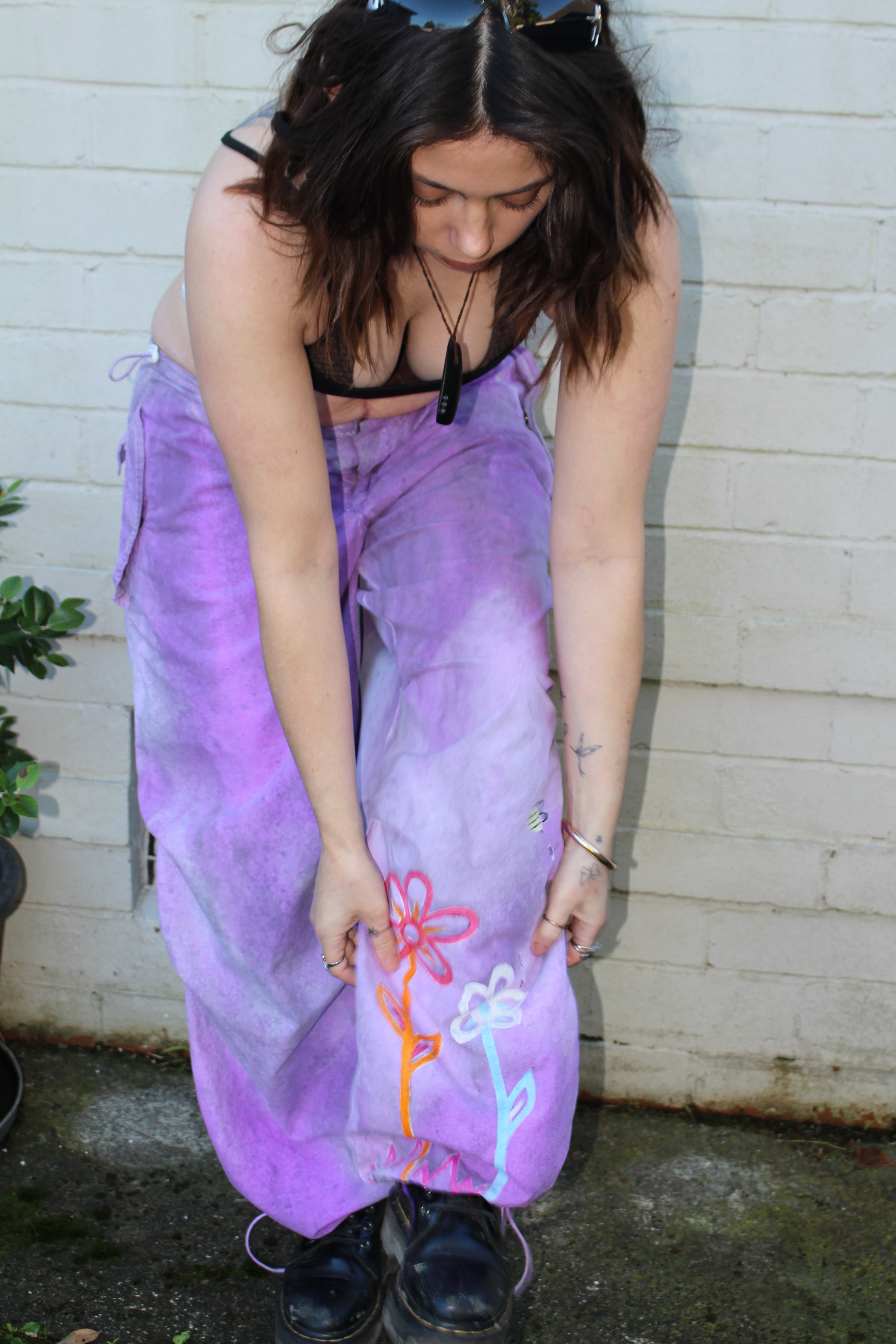 Irritable Flower Baggy Pants