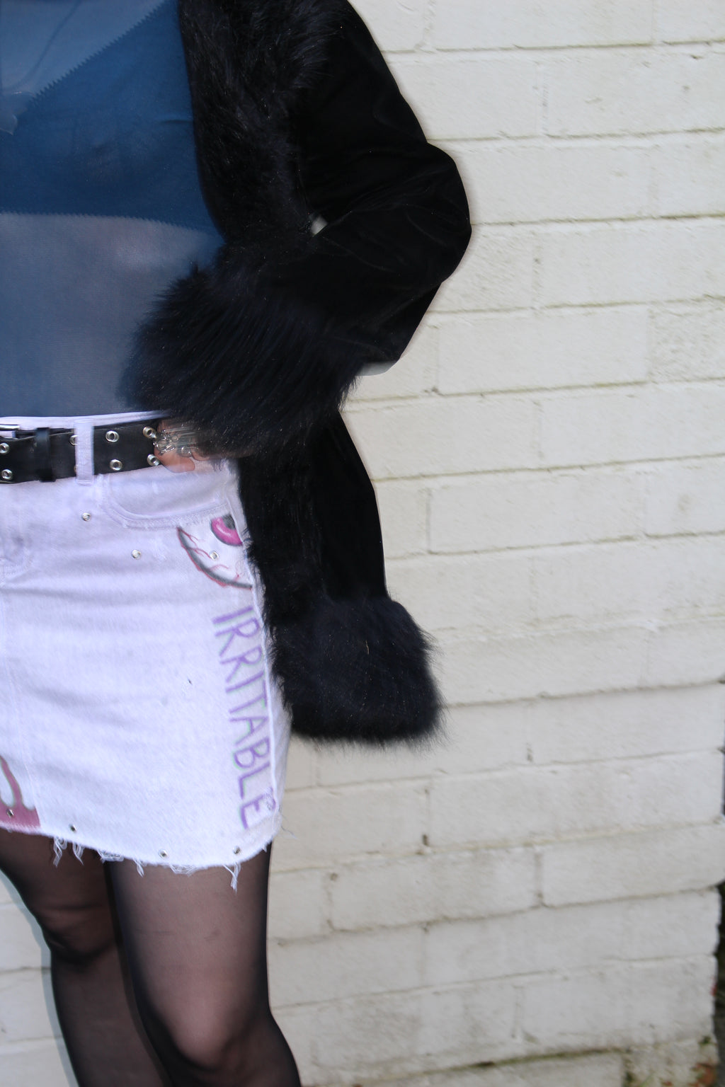 Irritable Eyes Mini Skirt