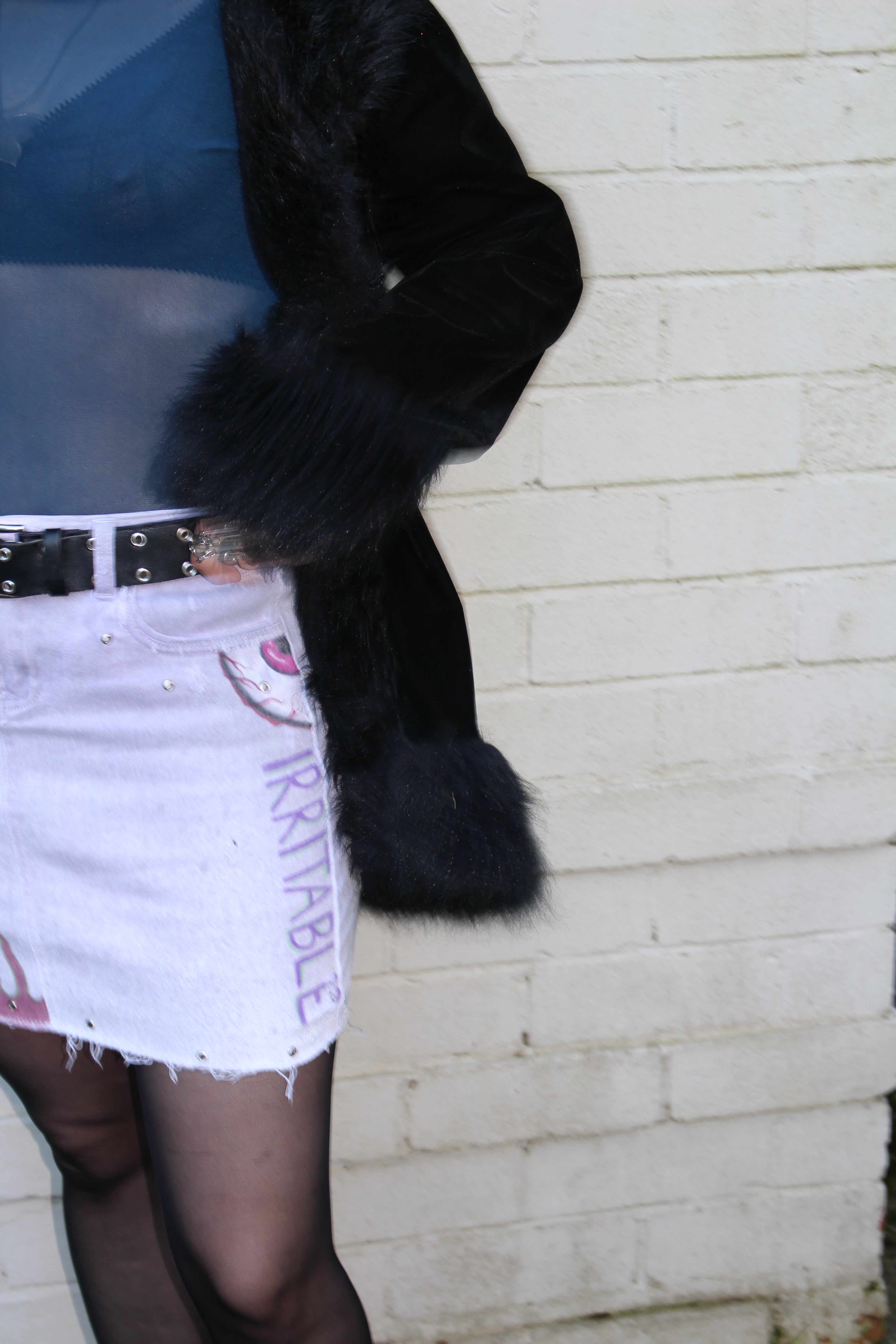 Irritable Eyes Mini Skirt