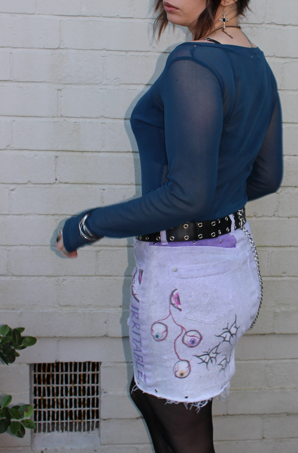 Irritable Eyes Mini Skirt