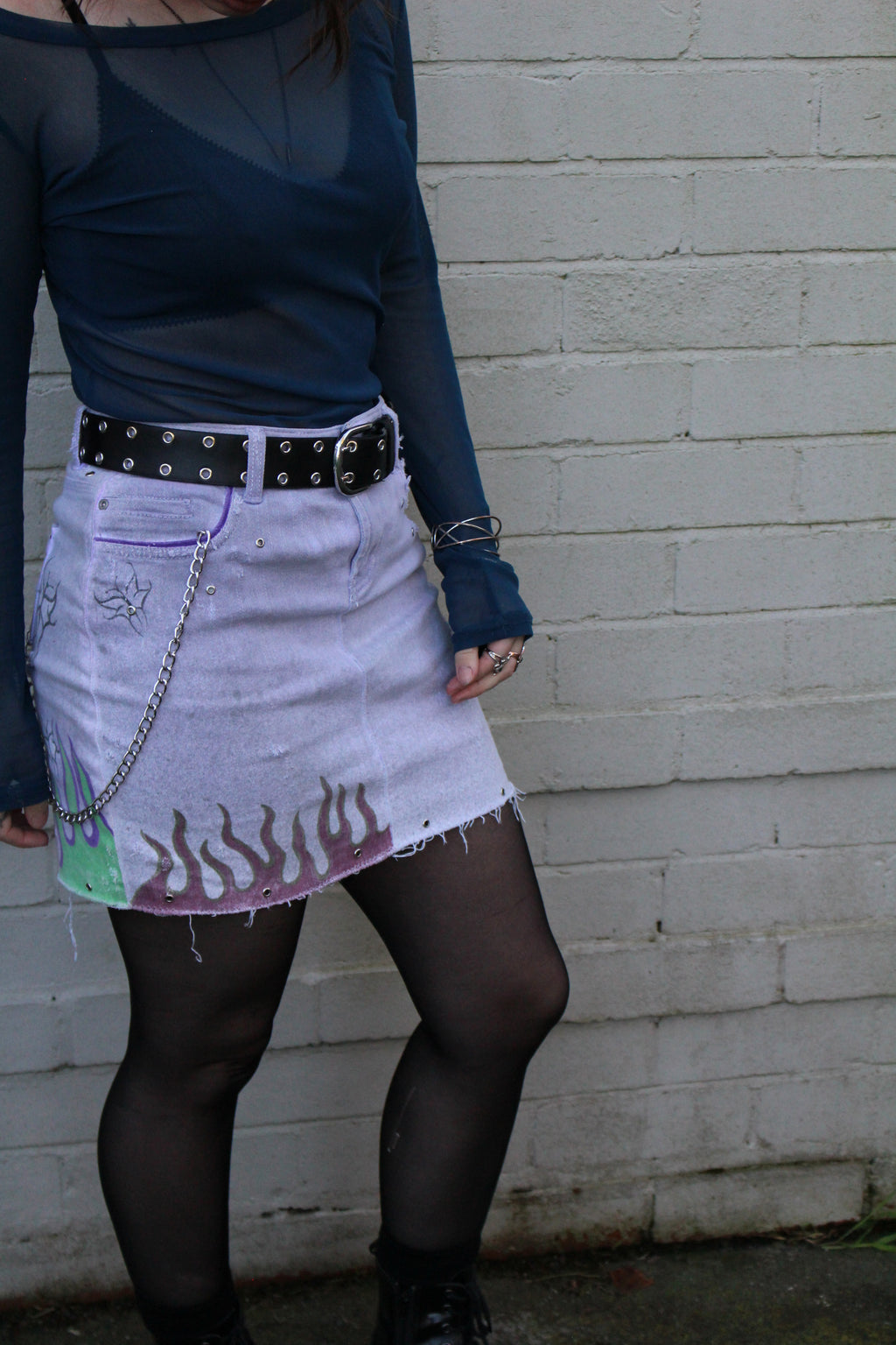 Irritable Eyes Mini Skirt