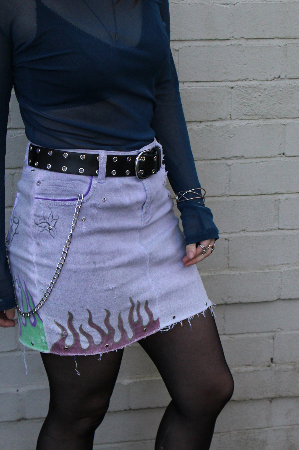 Irritable Eyes Mini Skirt