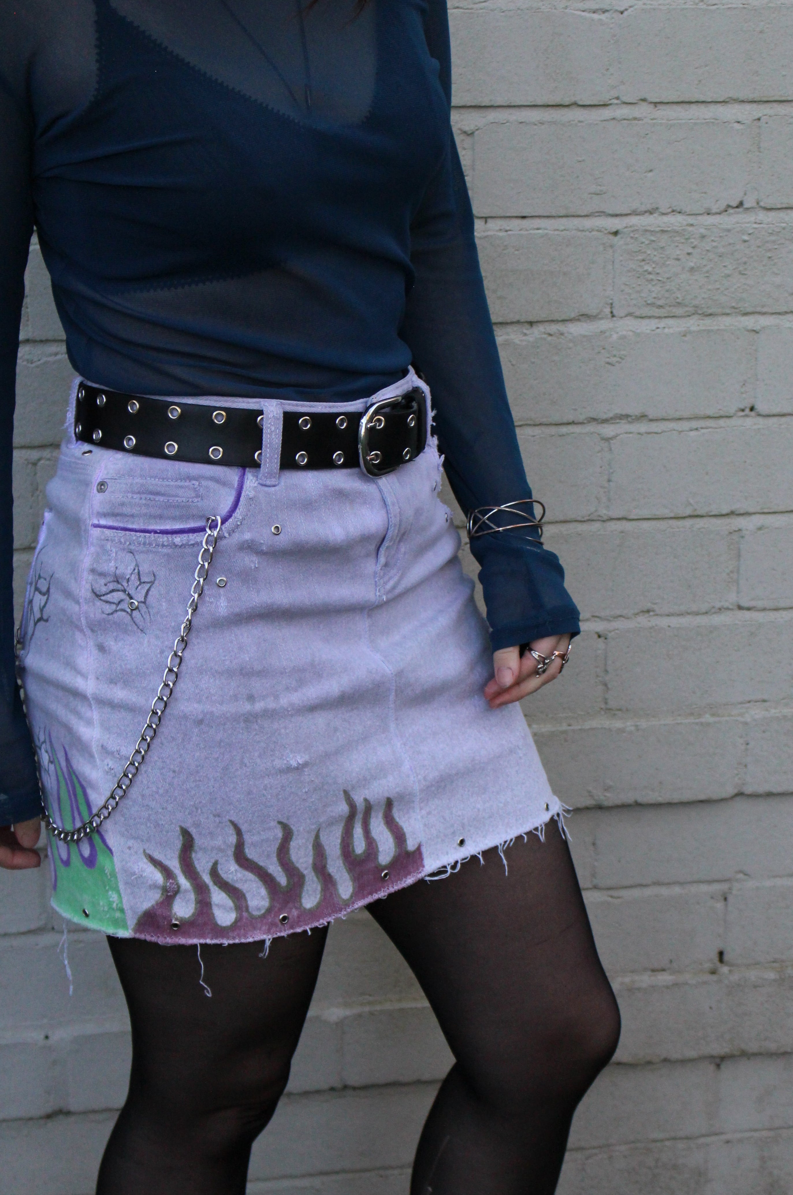 Irritable Eyes Mini Skirt