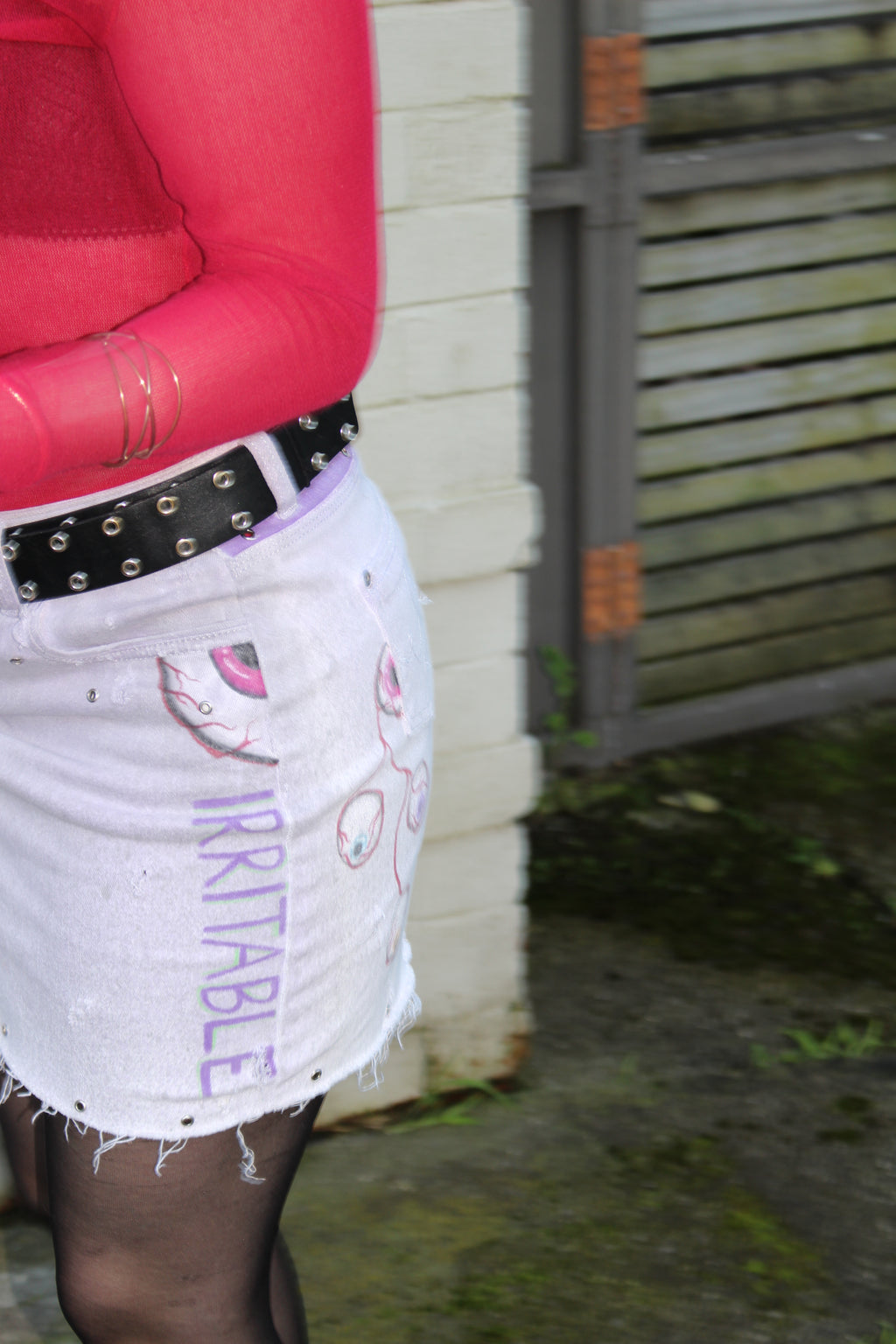 Irritable Eyes Mini Skirt