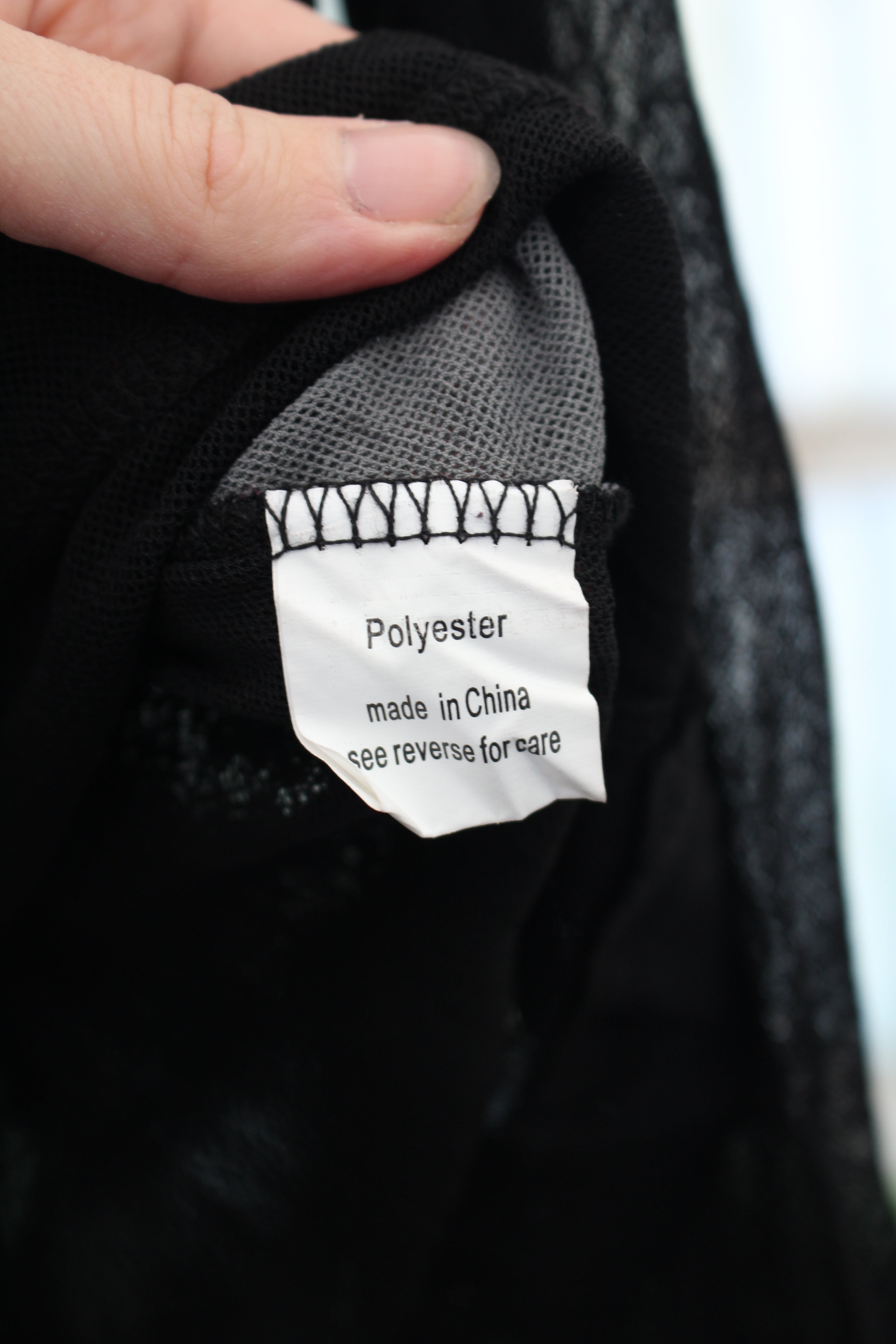 Black and Grey Colour Block Mesh Button up