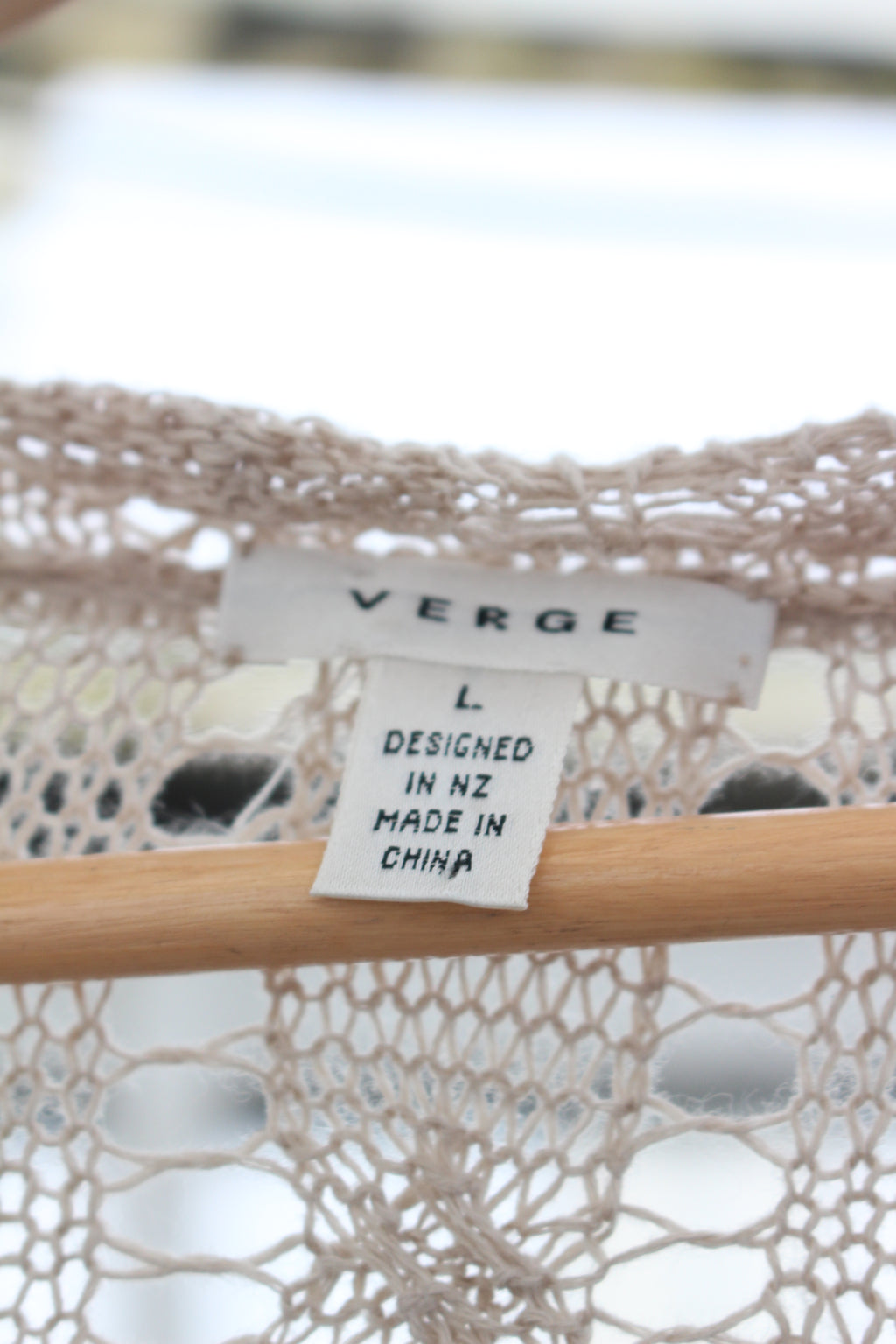 Crotchet Beige Cover up
