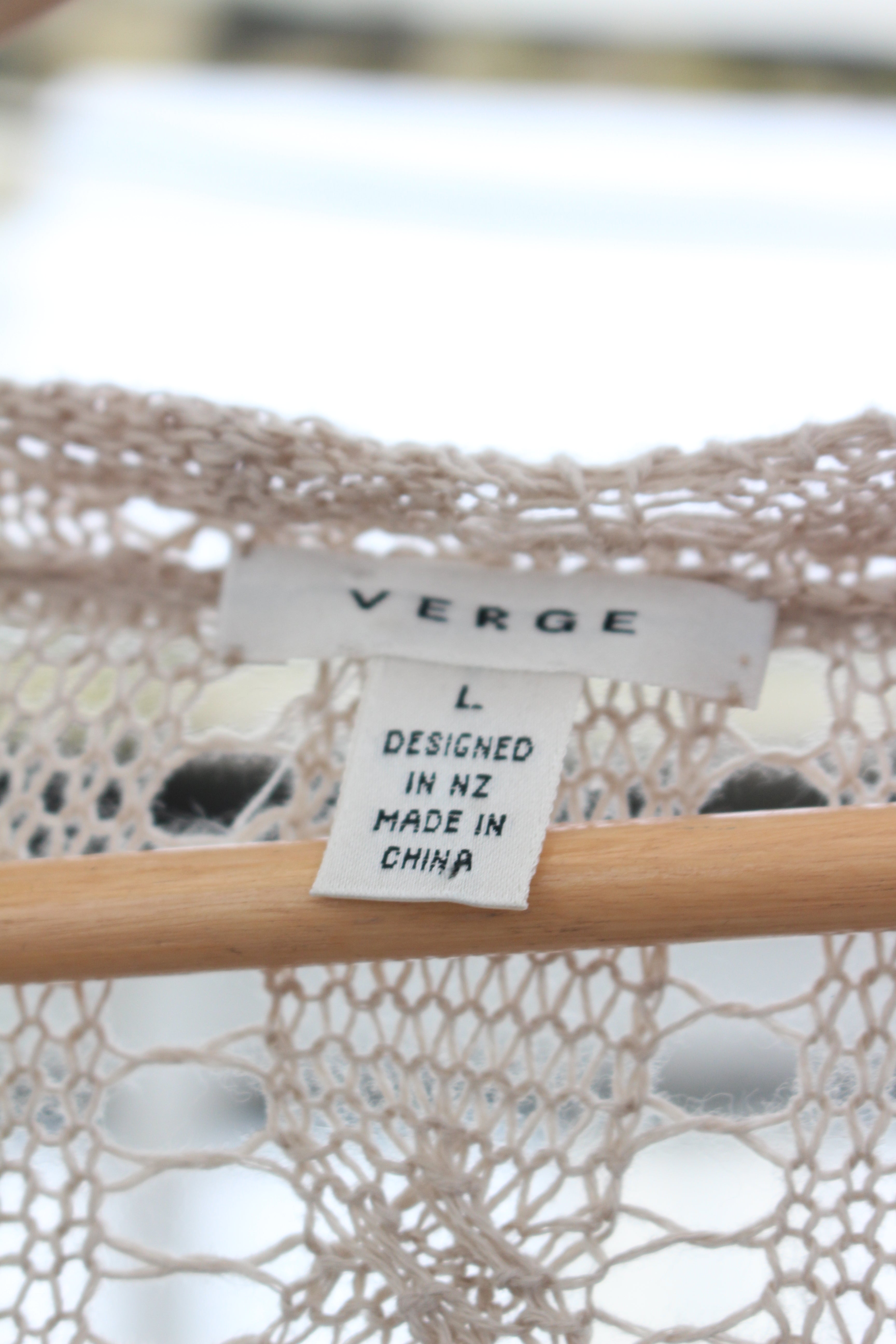 Crotchet Beige Cover up