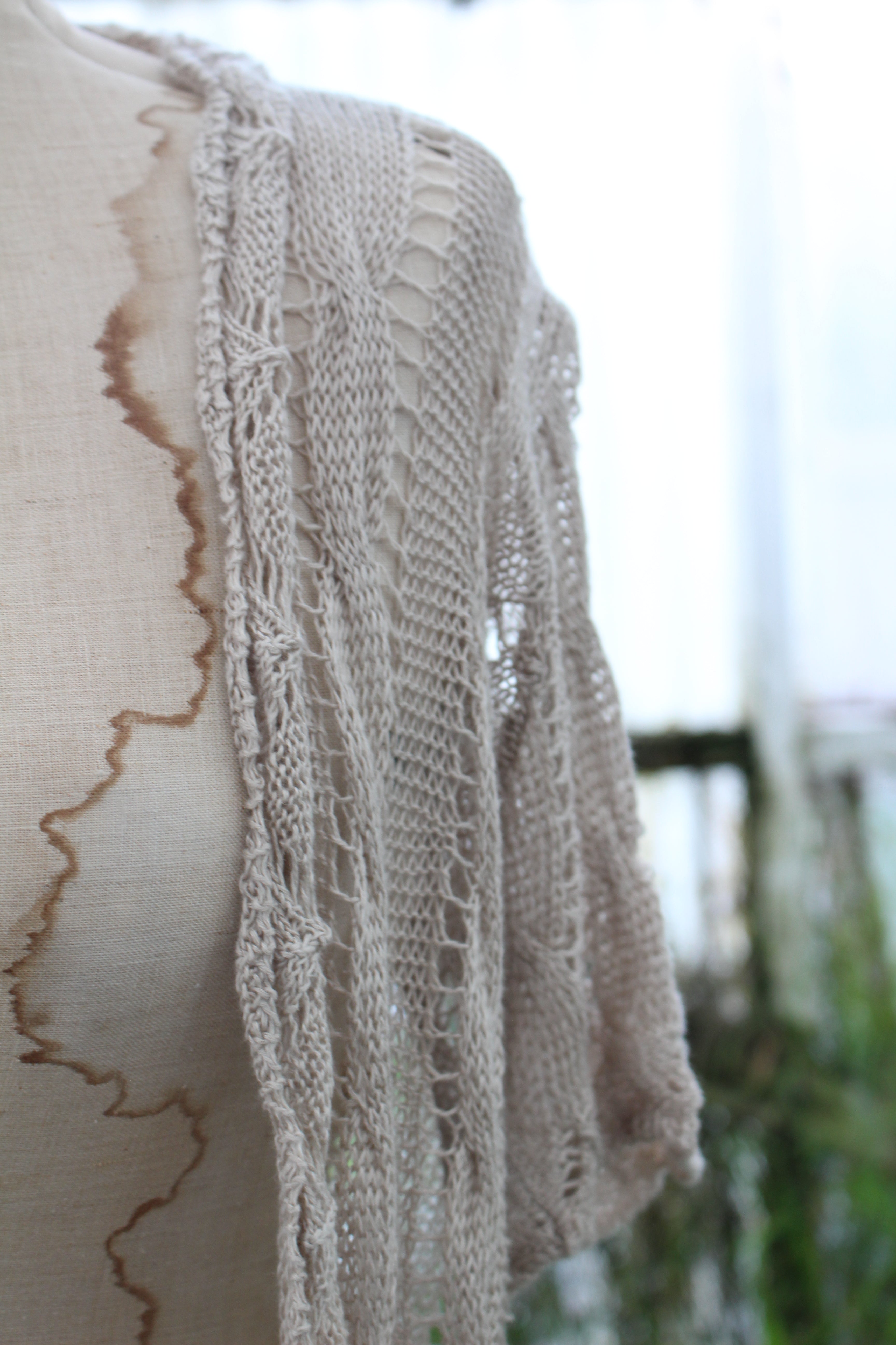 Crotchet Beige Cover up
