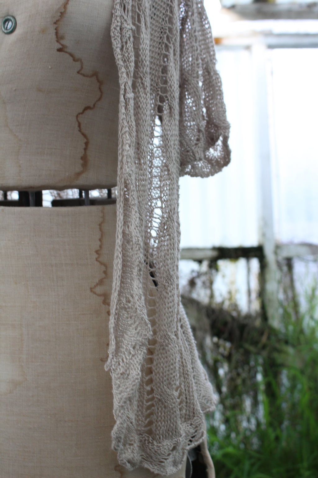 Crotchet Beige Cover up