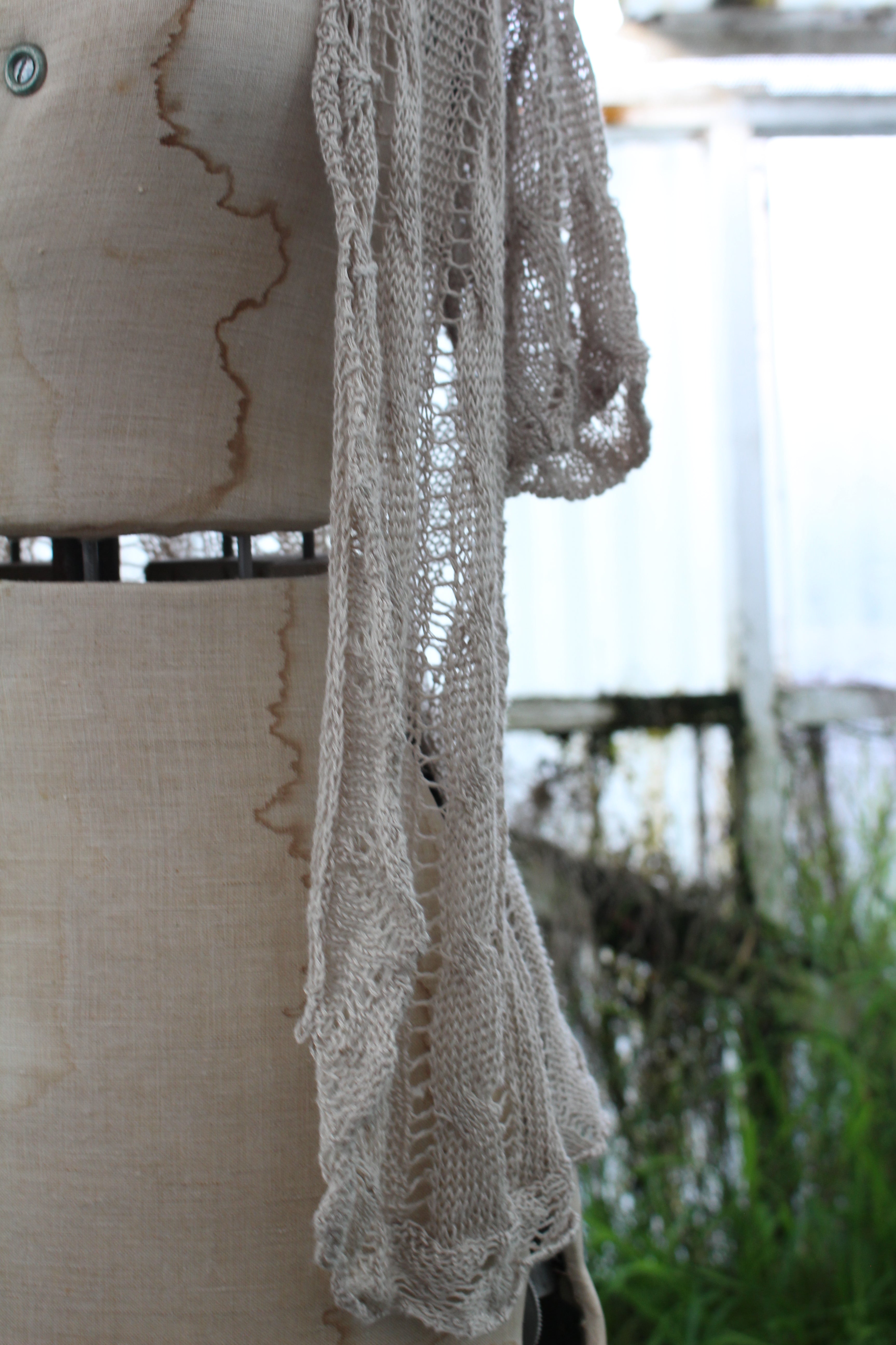Crotchet Beige Cover up