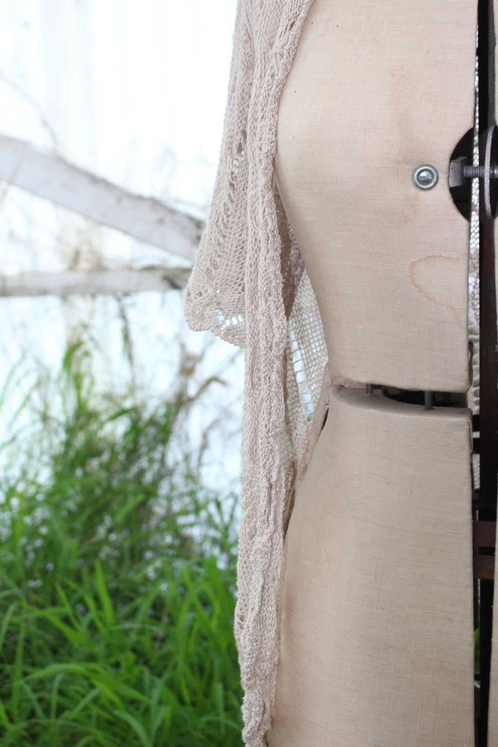 Crotchet Beige Cover up