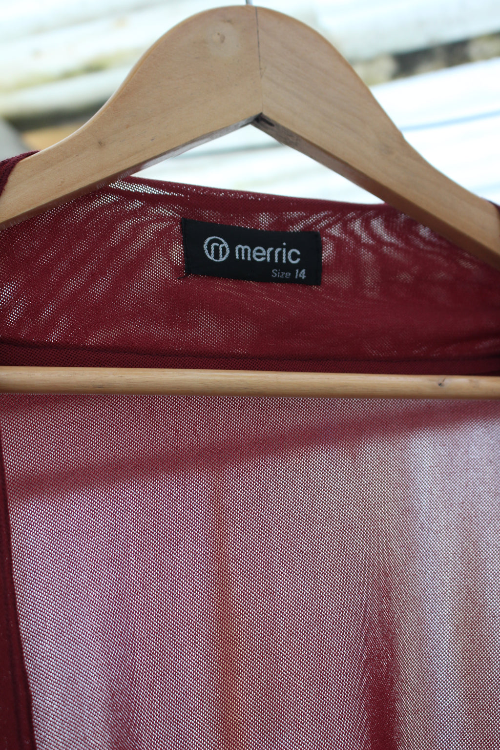 Burgundy cover up