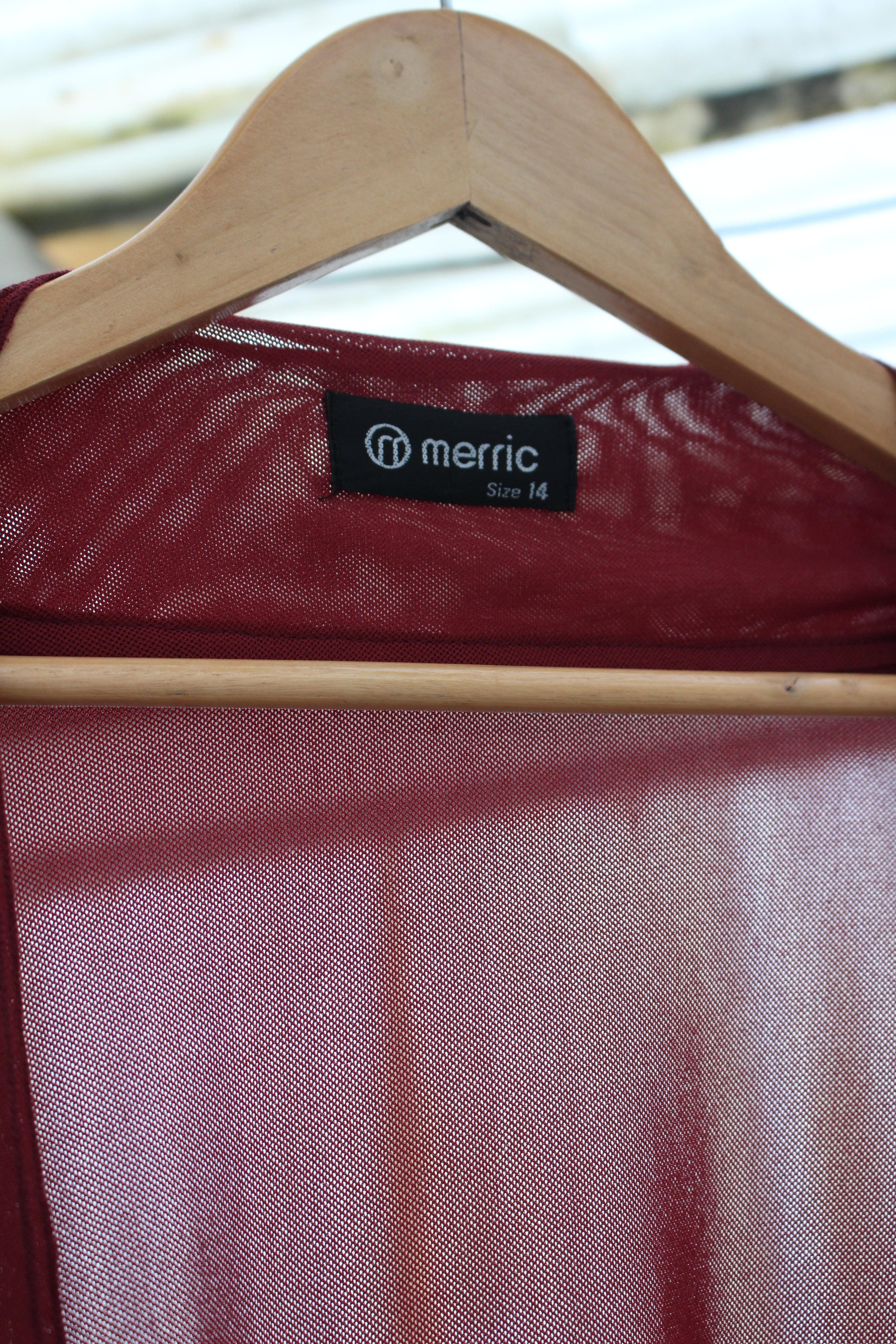 Burgundy cover up