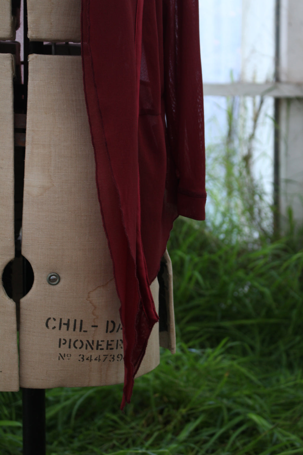 Burgundy cover up