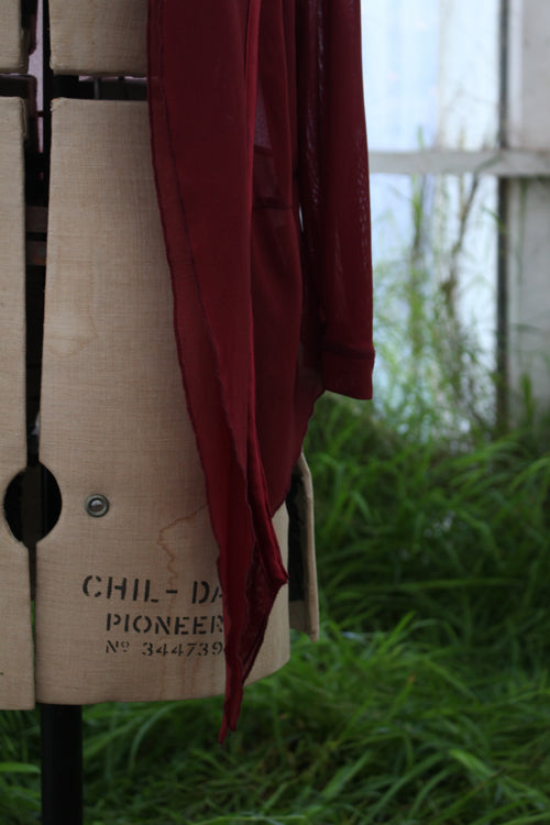 Burgundy cover up