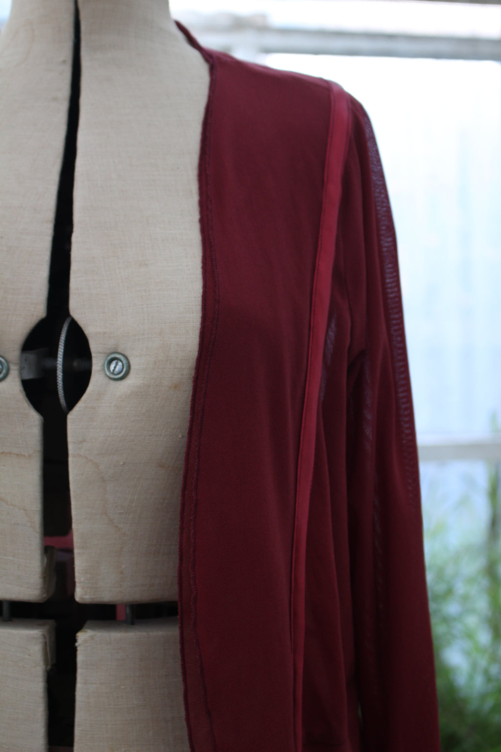 Burgundy cover up