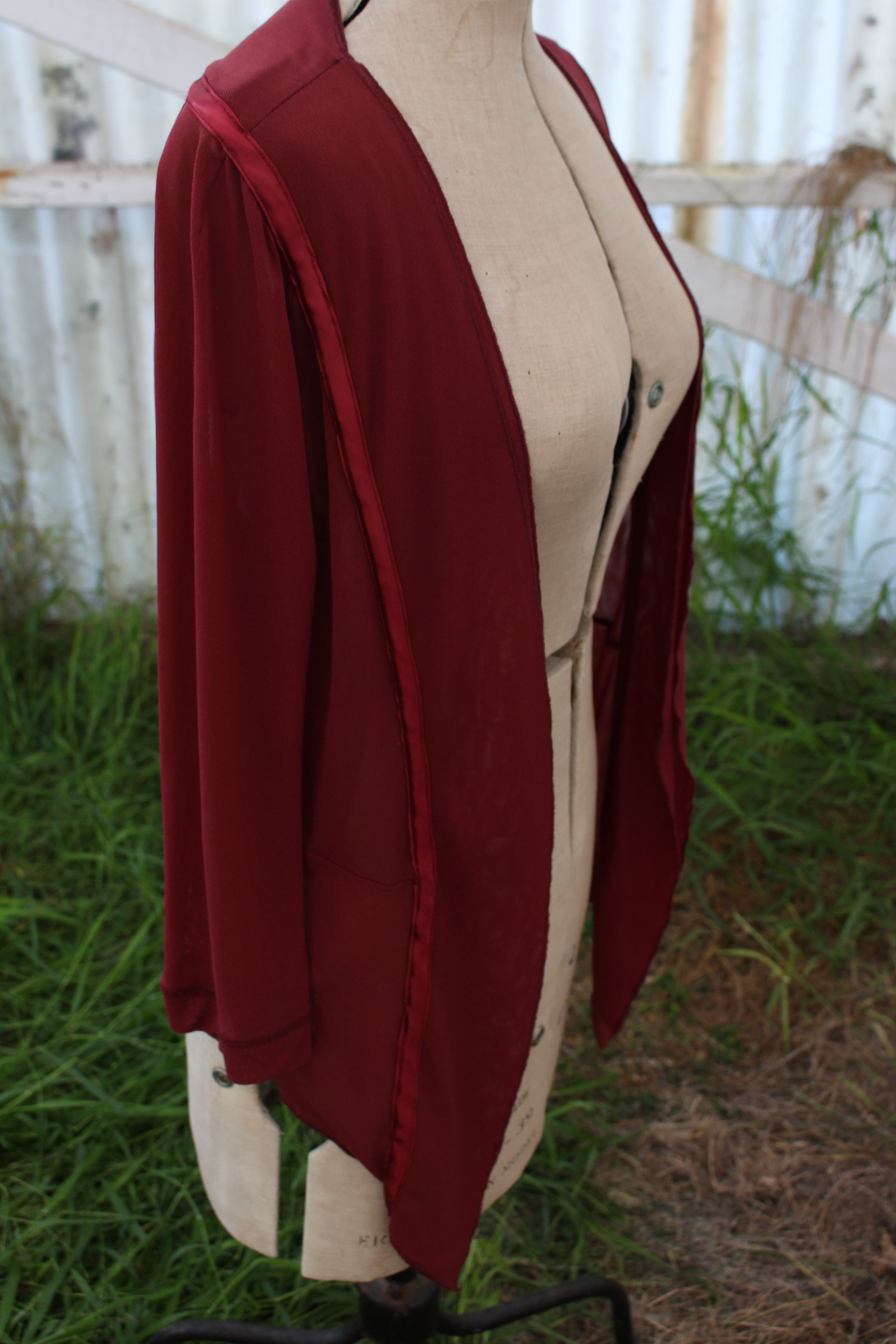 Burgundy cover up