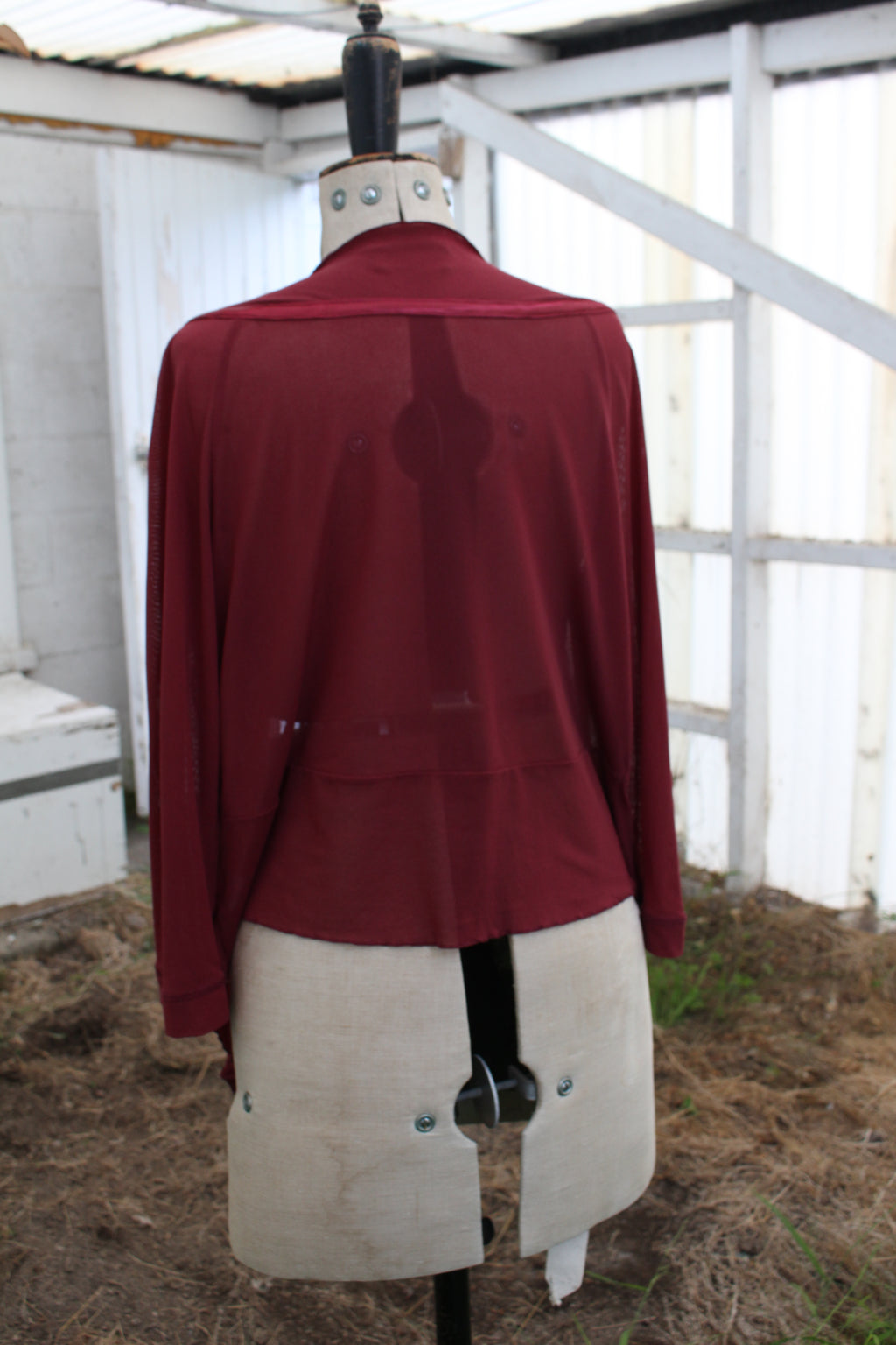 Burgundy cover up