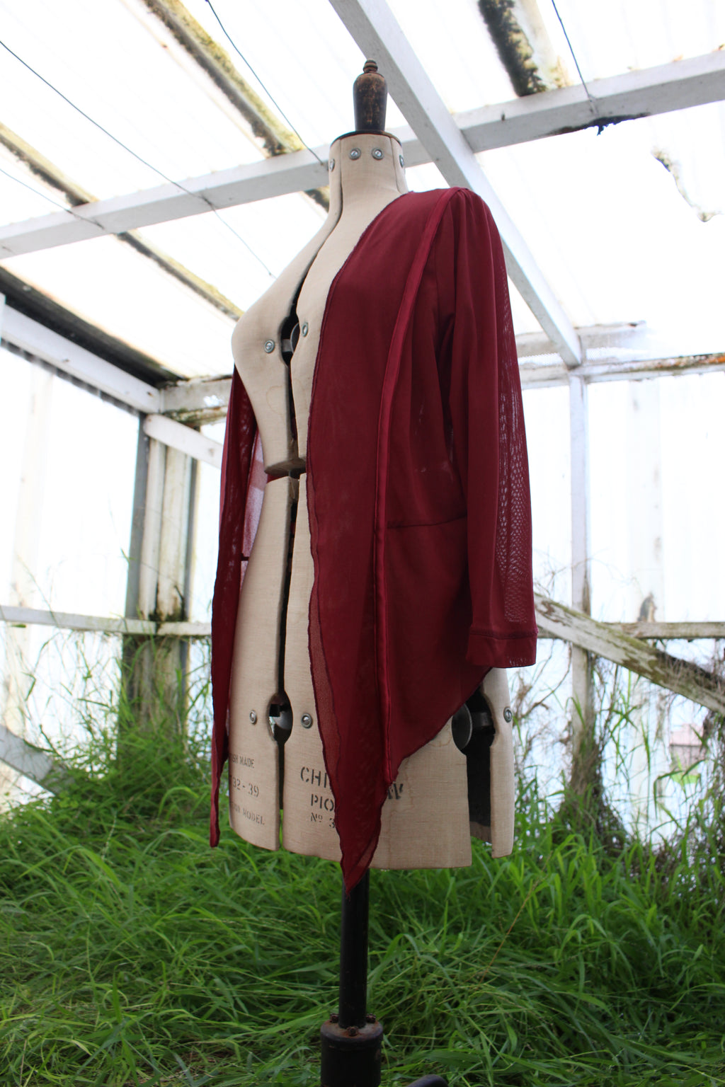 Burgundy cover up