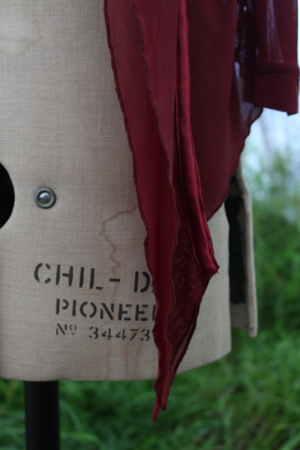 Burgundy cover up
